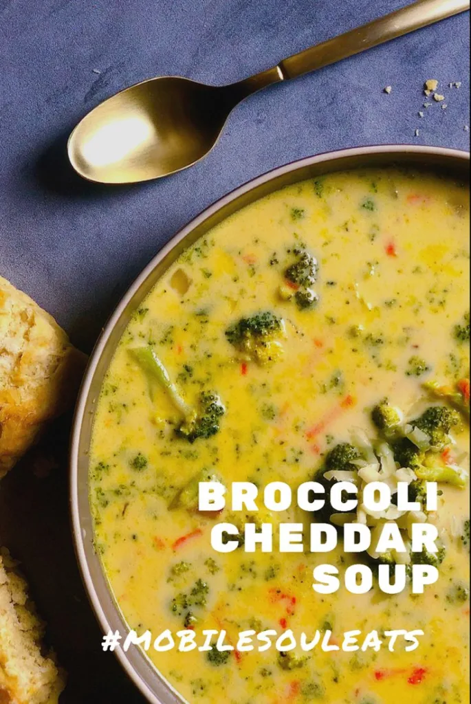 broccoli cheddar soup pinterest image