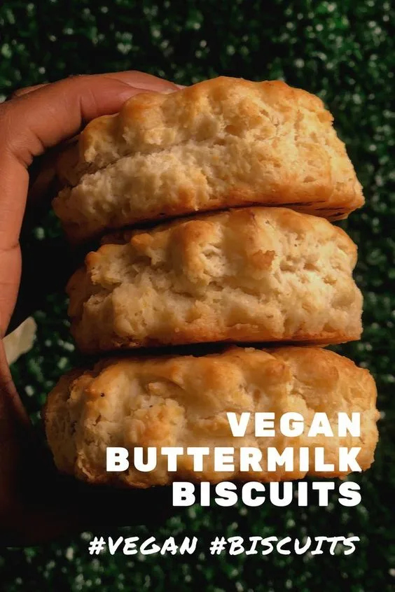 vegan buttermilk biscuit pinterest image