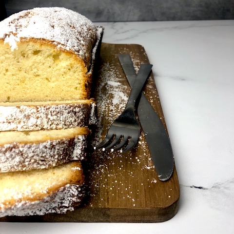 pound cake sliced