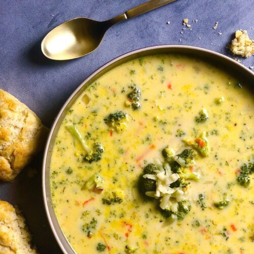 broccoli cheddar soup recipe image