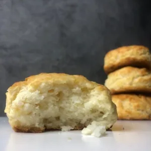 3 ingredient biscuits stacked