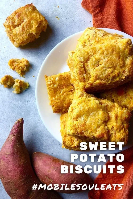 sweet potato biscuits pinterest image