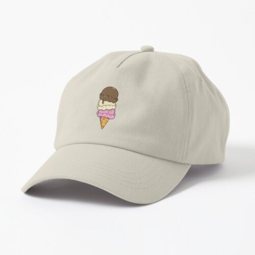 dad hat with ice cream cone logo