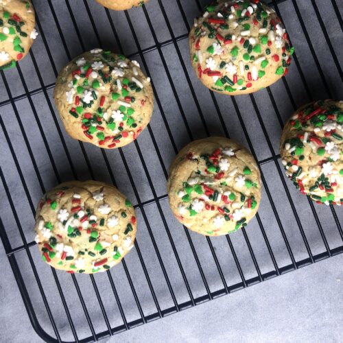 drop sugar cookies with sprinkles recipe image