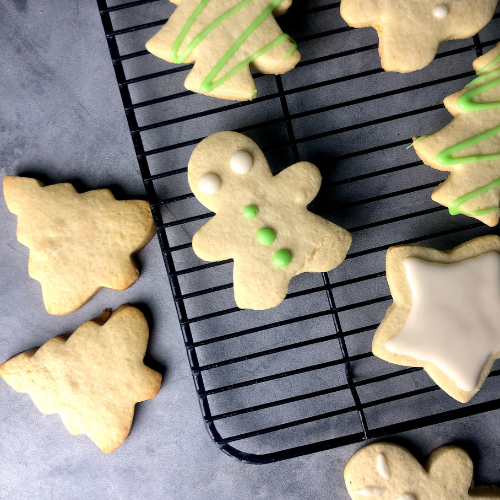 sugar cookies on wire rack featured image