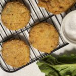fried green tomatoes on cooling rack