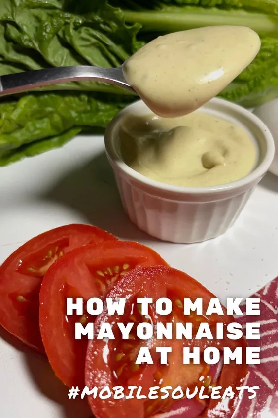 homemade mayonnaise with lettuce and tomato