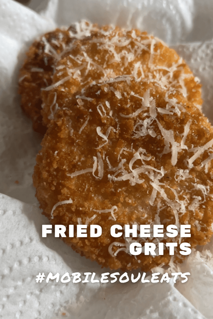 fried cheese grits pinterest image