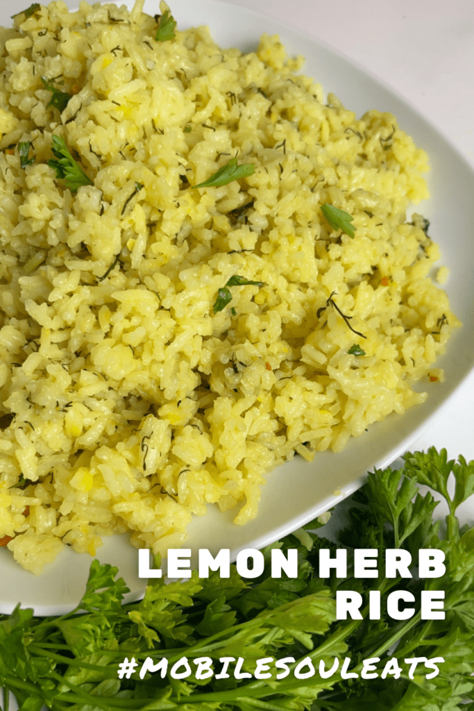 Lemon herb rice pinterest