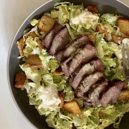 Steak Caesar salad