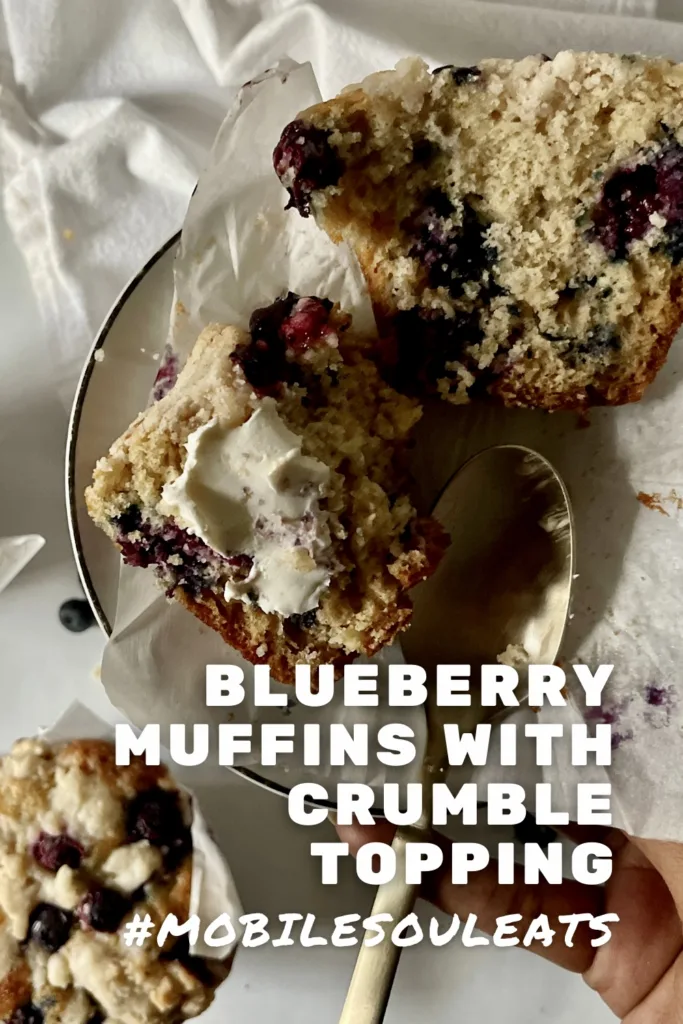 Blueberry muffin Pinterest image