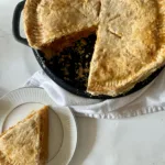 Brown butter double crusted sweet potato pie featured