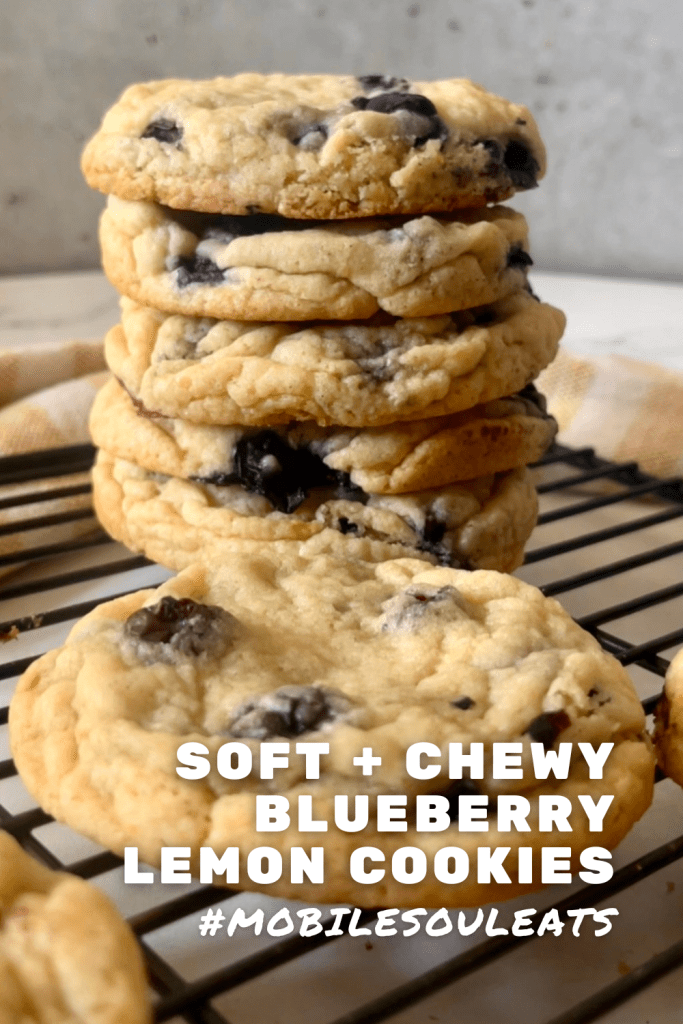 blueberry lemon cookies pinterest image