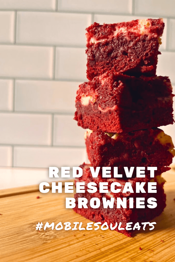 red velvet cheesecake brownies pinterest image