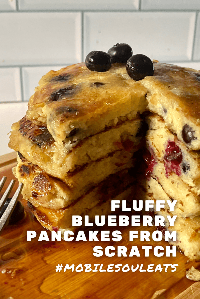 blueberry pancakes pinterest image